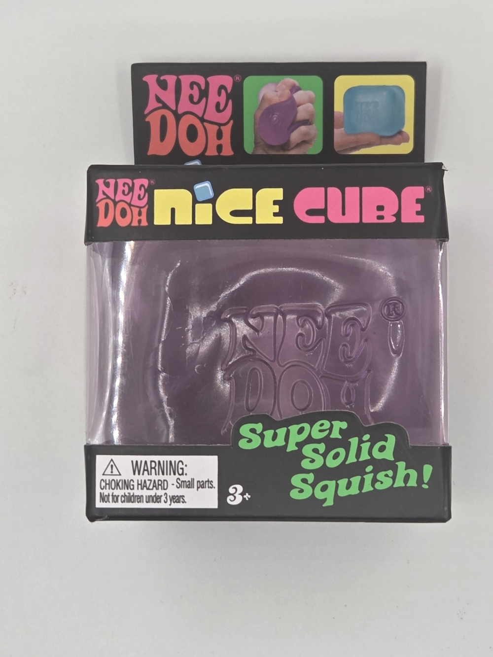 Nice Cube Solid Squish Toy - Purple